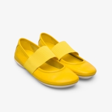 Camper Yellow Ballerinas Womens - Right Online Ireland | MLKPB5472